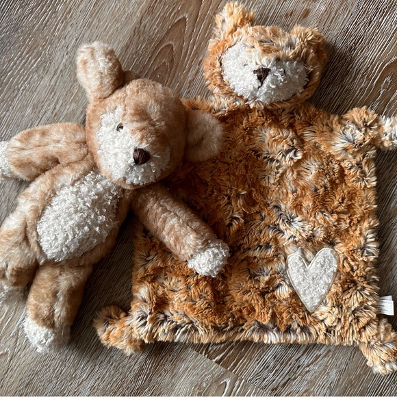 Demdaco Baby Neutral Unisex Boutique Security Blanket Fox & Deer Stuffed Animal! - Picture 1 of 2